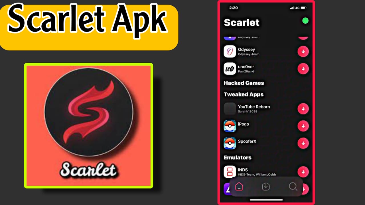 تحميل scarlet apk سكارليت اخر اصدار 2023