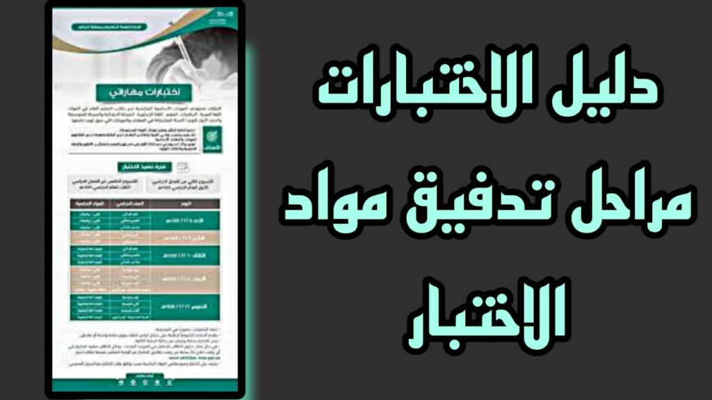 يستلم مشرف الاختبار مواد الاختبار من مقر الكنترول وتشتمل على