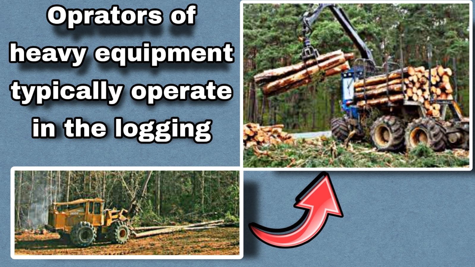 operators of heavy equipment typically operate in the logging