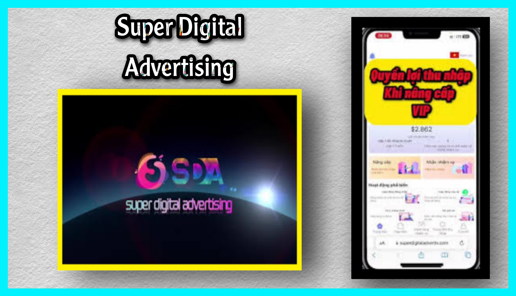 تحميل تطبيق super digital advertising مهكر للاندرويد و الايفون 2023 مجانا