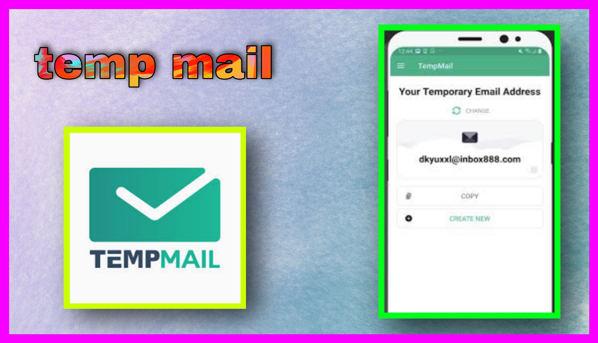 تحميل Temp Mail مهكر 2024 للاندرويد و للايفون اخر اصدار برابط مباشر