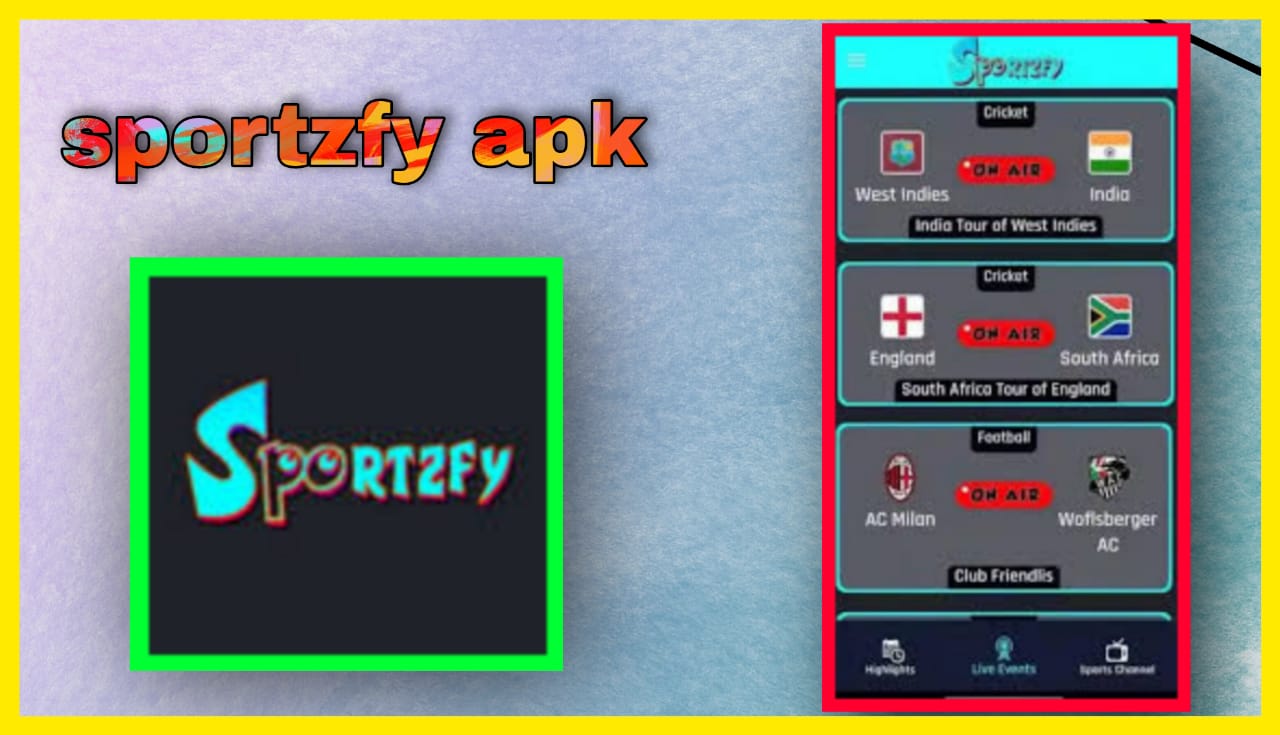 تحميل تطبيق sportzfy apk للاندرويد و الايفون 2024 اخر اصدار مجانا