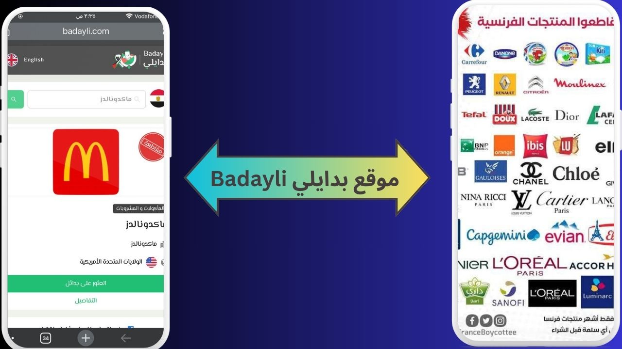 رابط موقع بدايلي Badayli منتجات المقاطعة تضامن مع فلسطين 2024