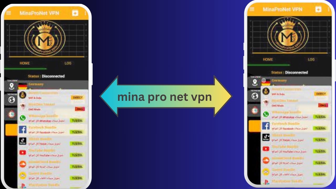 تحميل تطبيق mina pro net vpn مهكر 2024 للاندرويد و الايفون مجانا