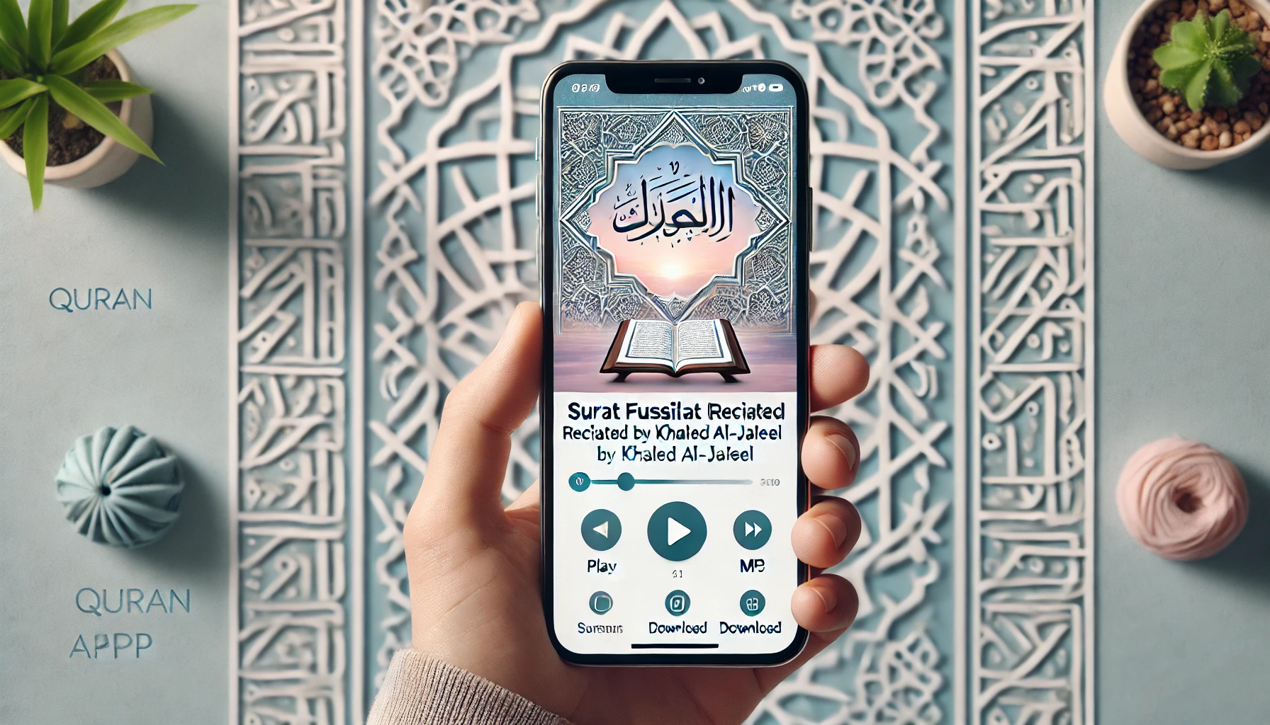 رابط تحميل تطبيق سورة فصلت MP3 الاصلي بصوت خالد الجليل APK للأندرويد 2024