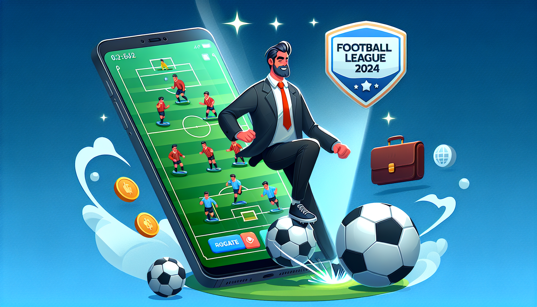 تنزيل لعبة كرة القدم Football League 2024 الاصلية للاندرويد والايفون Apk مجانا 2024